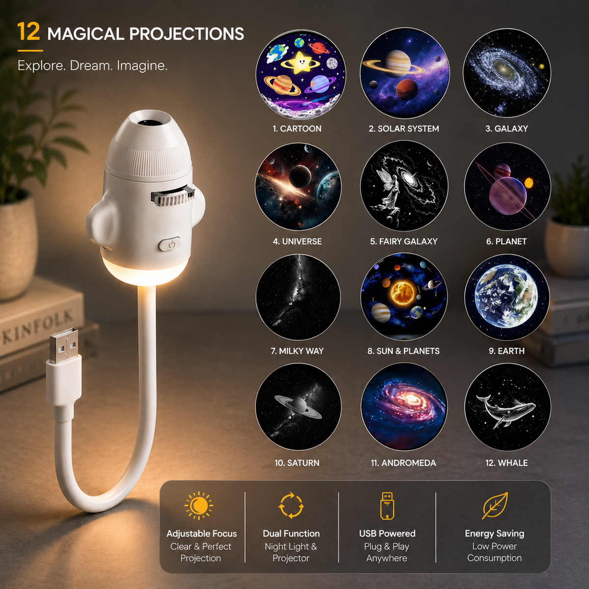 Starzy™ Galaxy Dream Projector